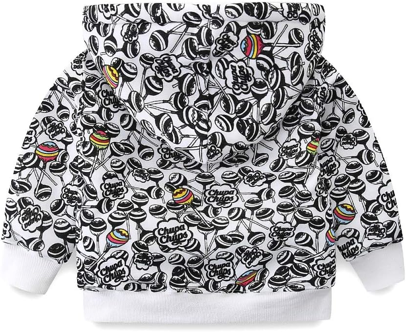 Mud Kingdom Boys Girls Full-Zip Hooded Sweatshirt Fur Lined Funny Pattern 6 Months-8 Years - Image 2