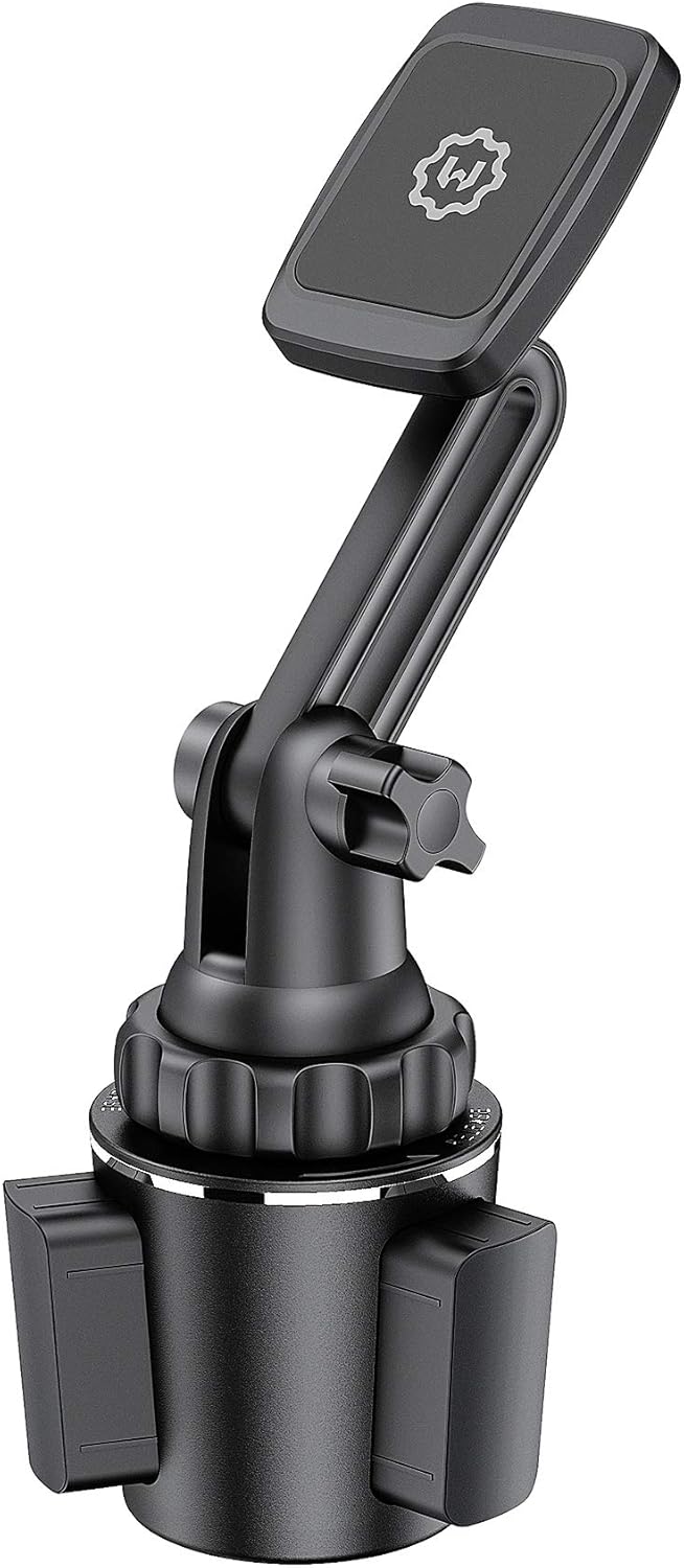 WixGear Magnetic Cup Holder Phone Mount, Extendable Arm Universal Car Cup Holder Adjustable Base Automobile Cup Holder Smart Phone Cradle Car Mount WixGear Magnetic Cup Holder Phone Mount, Extendable Arm Universal Car Cup Holder Adjustable Base Automobile Cup Holder Smart Phone Cradle Car Mount