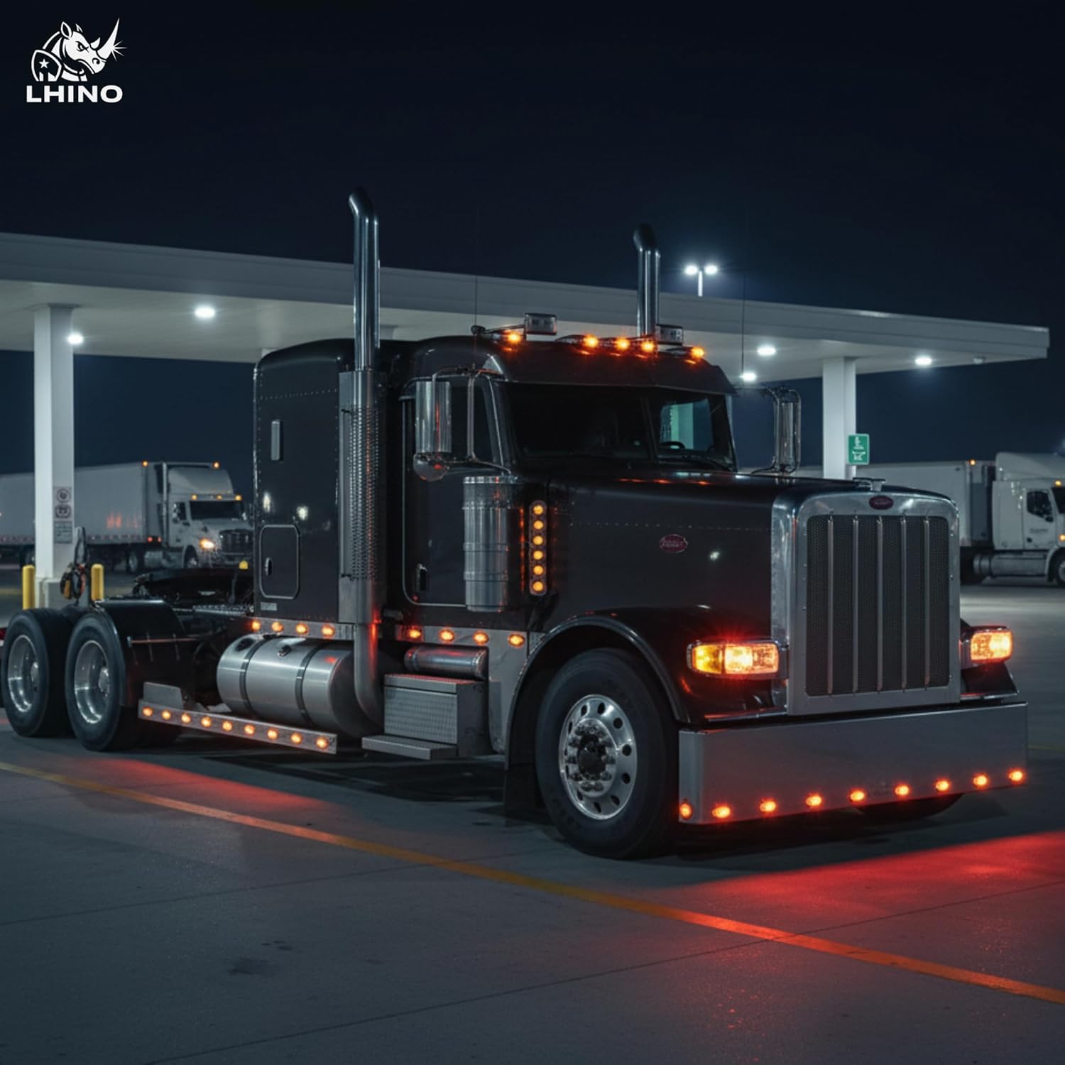 10-Pack (5 Amber+5 Red) 2" Round LED Trailer Side Marker Lights, 9-LED 12V Clearance Running Lamp with Grommets, IP68 Waterproof SAE DOT Certified Flush Mount for Truck RV Boat Camper