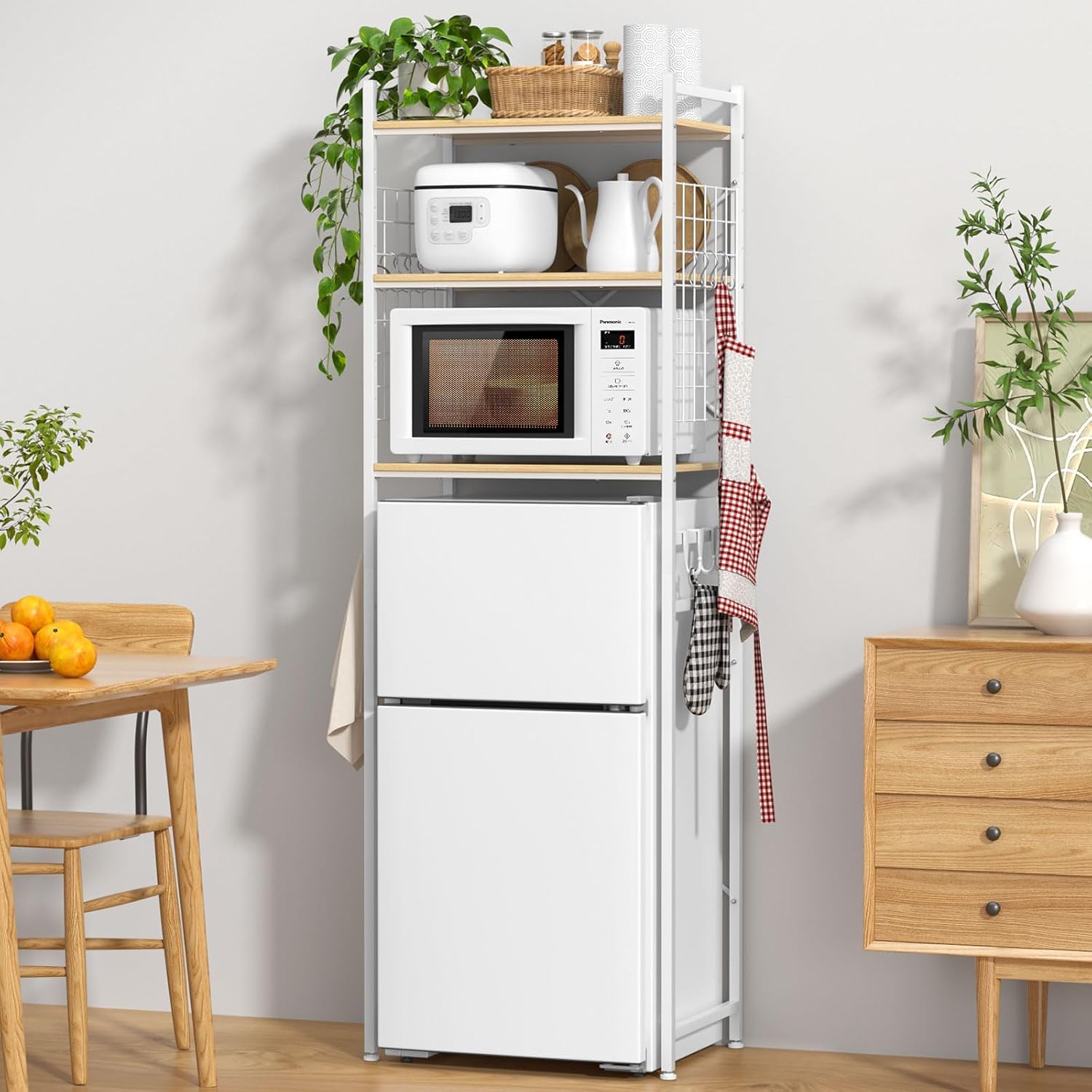 ✨大特価✨冷蔵庫ラック 3段 ゴミ箱上ラック 幅60×奥行40×高さ180cm Amazon.co.jp: 冷蔵庫ラック 3段 ゴミ箱上ラック 幅60×奥行40×高さ