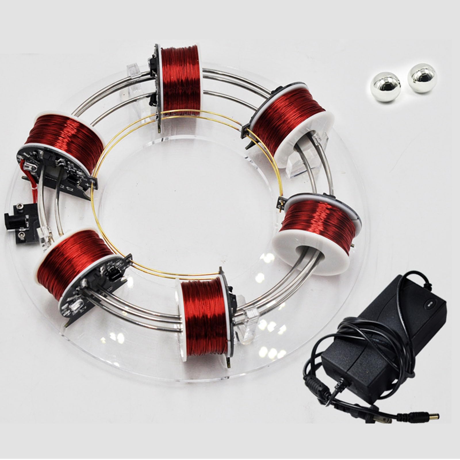 4/6 pierścień cewki, akcelerator elektromagnetyczny, bezszczotkowy cyklotron, model nauczania fizyki, instrument demonstracyjny nauki, do eksperymentalnego nauczania, nauki, prezenty DIY