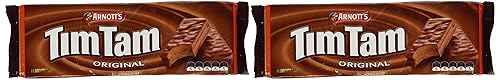 Arnott's Tim Tam | Tamaño completo | Hecho en Australia | Elige tu sabor (paquete de 2) (chocolate original)