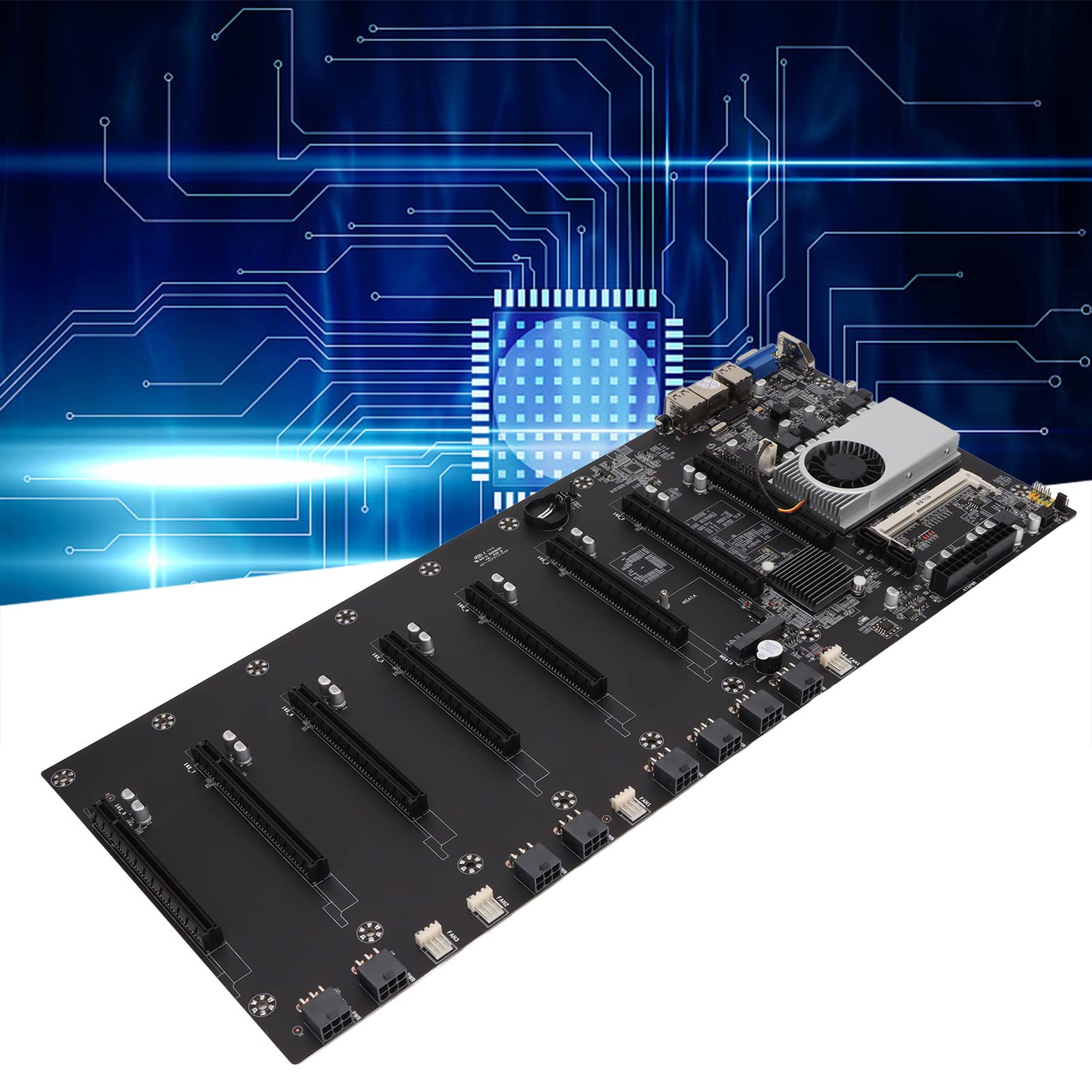 AMAsafityマイニングマザーボード BTC-37T 8スロットRAMとCPU付属並行輸入