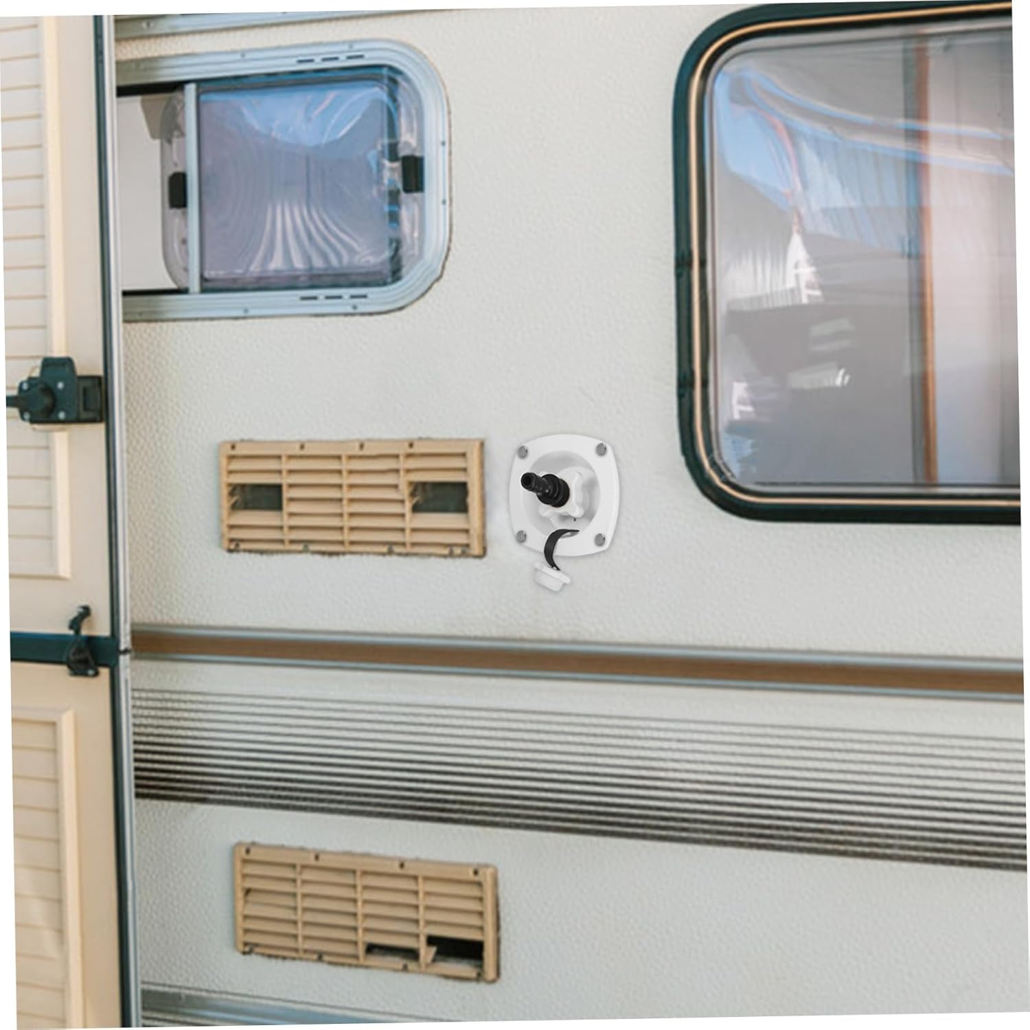 Gatuida 5pcs Rv Water Fill Inlet Cap Replacement Construction Easy Installation for Trailers Compact Design Cover Leak Prevention