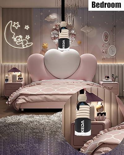 Miniatura 10 de Ambientador automotriz de 0.1 fl oz para automóvil, fragancia de conservación de larga duración de 45 días  Botellas difusoras colgantes para