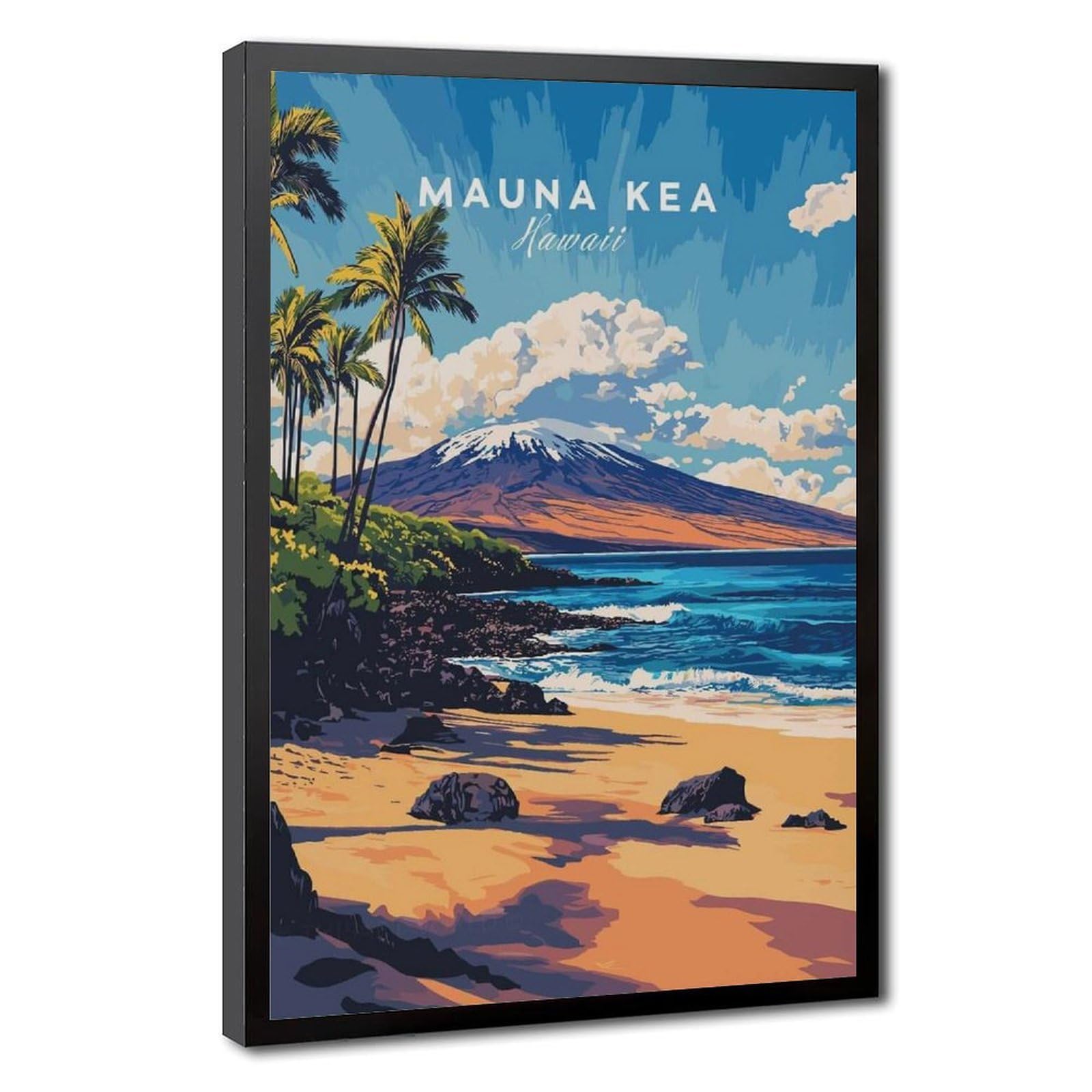 Bareronor Mauna Kea Beach Canvas Poster Bedroom Decor Landscape Office Room Decor Gift 20" L X 30" W