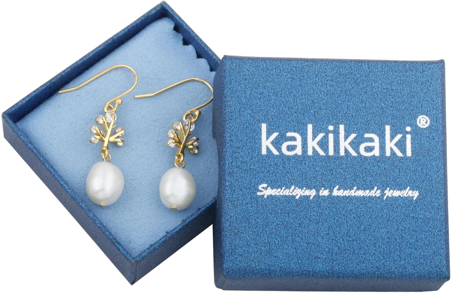 Handmade Cultured Baroque Pearl Tree of Life Dangling Drop Earrings for Women, Sterling Silver Hooks - Image 7