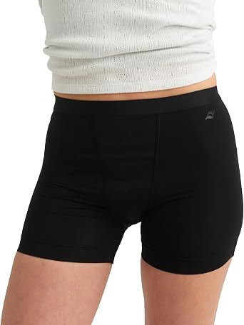 saalt Leakproof Teen Sport Shorts Period Underwear, Super Absorbency | Comfortable, Thin, and Keeps You Dry from All Leaks, Reusable & Washable, Soft-Stretch, High-Rise