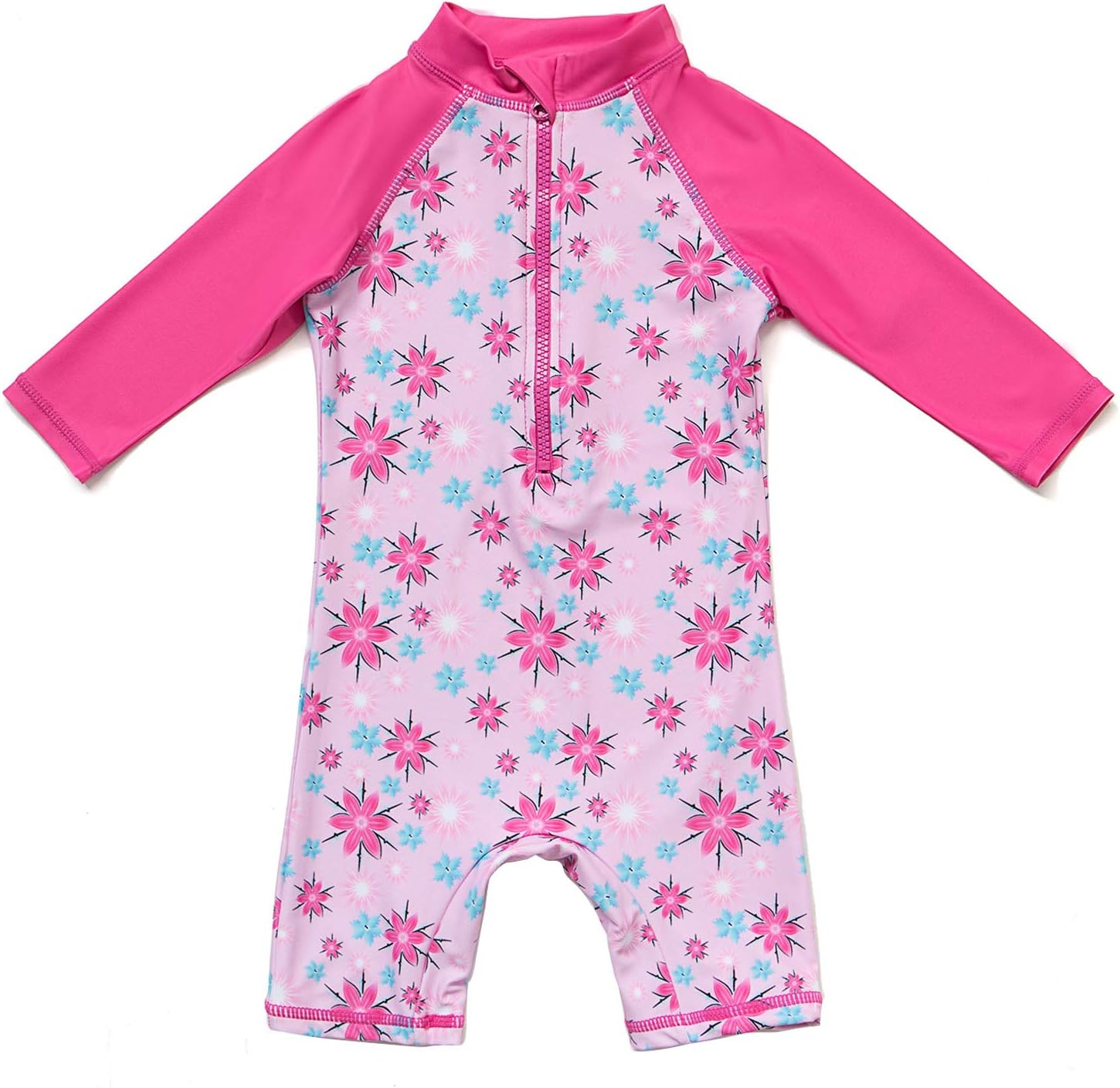 Baby Girl Bathing Suit Long Sleeve UPF 50+ Sun Protection Come with a Hats