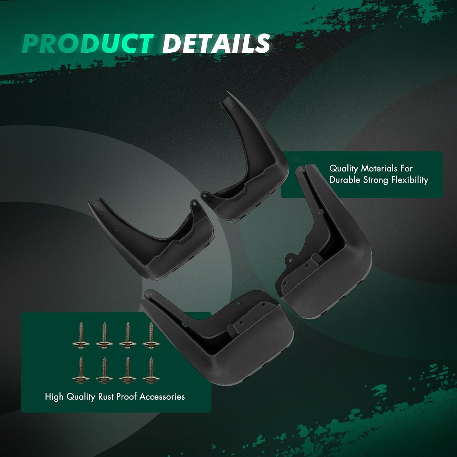 SCITOO 4PCS Mud Flaps Front & Fear Splash Guard set suitable for BMW 320i for BMW 328i for BMW 328i xDrive for BMW 330e 2012-2018 ‎82162410525 82162410526