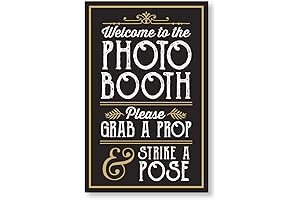 Perfect Photo Booth Prop Sign with Easel Backer Stand: Capture Unforgettable Moments!
