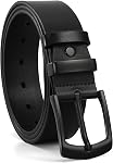 SUOSDEY Mens Leather Belt, Jean Pant Dress Belt for Casual Work Business 1.4" Width