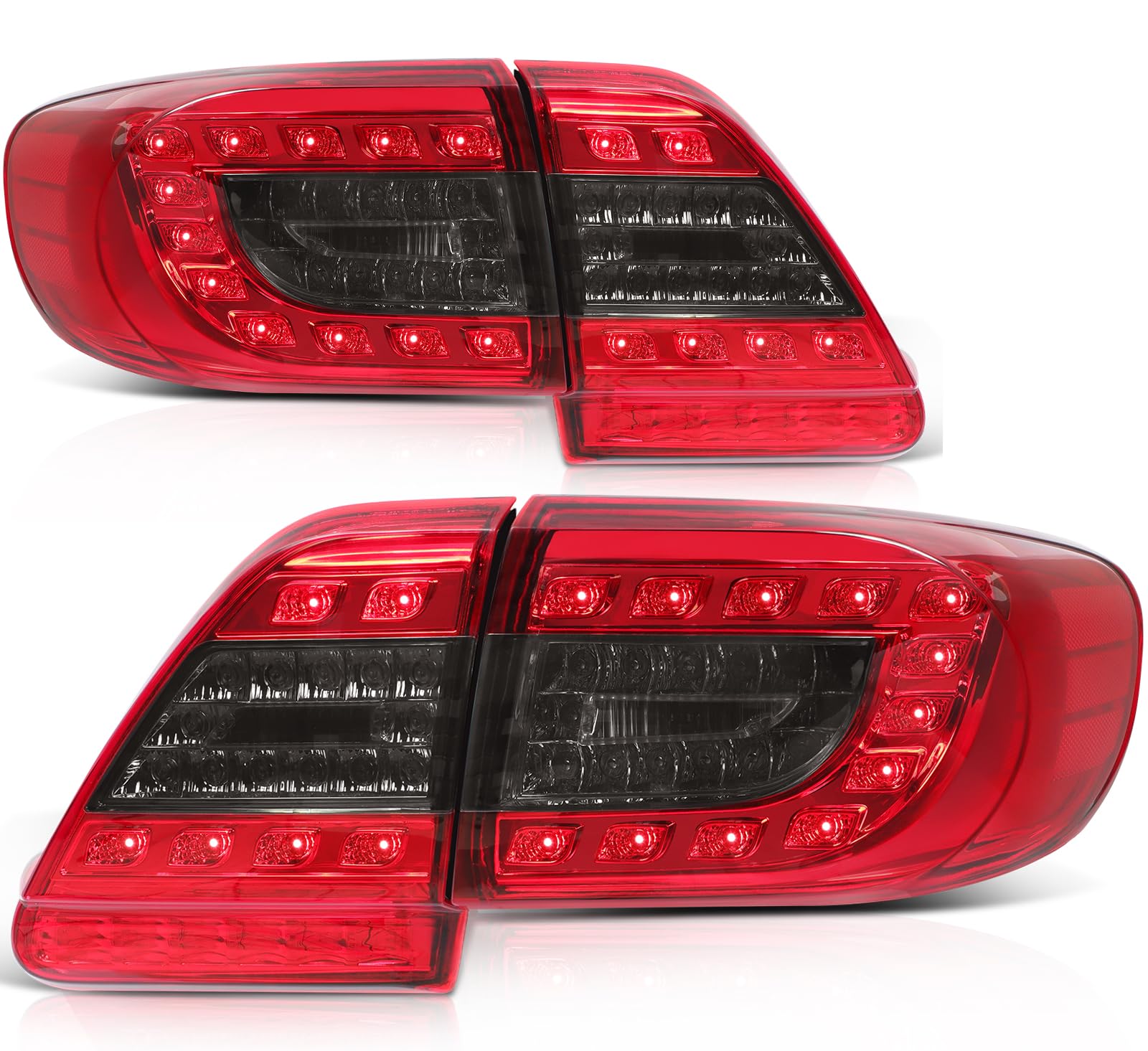 WFLNHB Right Side Tail Light Assembly Replacement For Toyota Sienna Base L LE XLE Limited Models