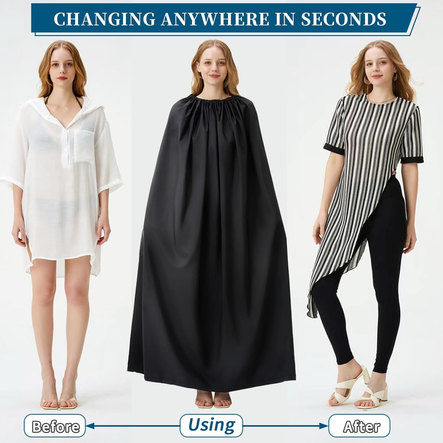 Portable Changing Room Changing Tent for Dancer Instant Dressing Cover Ups Privacy Shelters for Beach Car Boating Taking Photo, 4.59ft Length