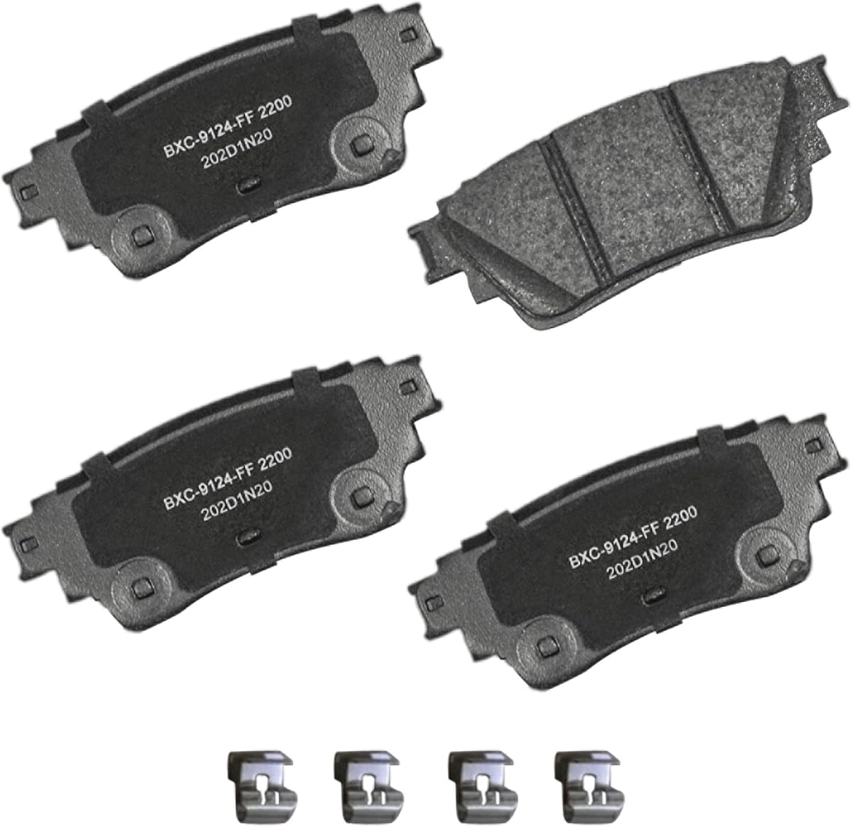 Premium SBC2200 Ceramic Rear Brake Pads for INFINITI QX60 2023-2022, Mitsubishi Outlander 2023-2022, Nissan Altima 2024-2019, Kicks 2024-2021, Pathfinder 2024-2022, Rogue 2023-2022