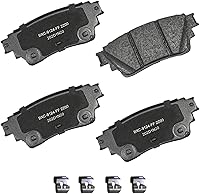 Vista 159 de Pastillas de freno traseras cerámicas Bendix Premium SBC1337 para Cadillac CTS 2014-2008, SRX 2016-2010, Chevrolet Camaro 2015-2010, Saab 9-4X 2011