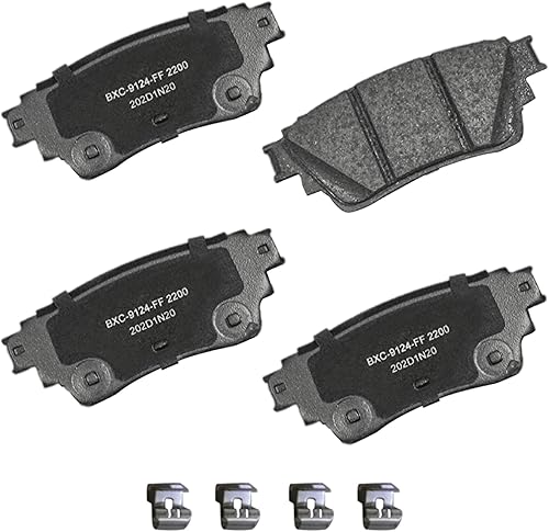 Miniatura 161 de Bendix Pastillas de freno traseras de cerámica Premium SBC1100 para Nissan Frontier 2024-2005, Xterra 2015-2005, Suzuki Equator 2012-2009