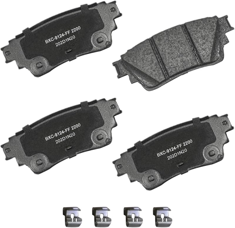 Premium SBC2200 Ceramic Rear Brake Pads for INFINITI QX60 2023-2022, Mitsubishi Outlander 2023-2022, Nissan Altima 2024-2019, Kicks 2024-2021, Pathfinder 2024-2022, Rogue 2023-2022
