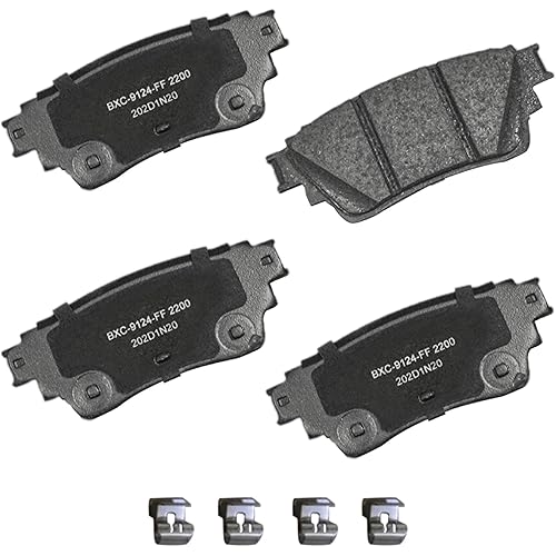 Bendix Premium SBC2200 Ceramic Rear Brake Pads for INFINITI QX60 2023-2022, Mitsubishi Outlander 2023-2022, Nissan Altima 2024-2019, Kicks 2024-2021, Pathfinder 2024-2022, Rogue 2023-2022