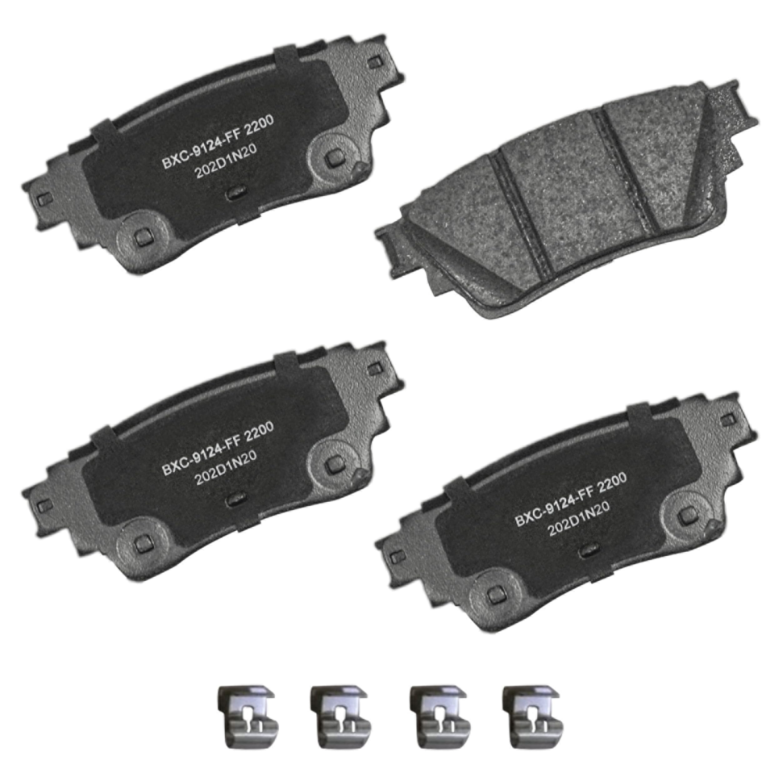 Bendix Premium SBC2200 Ceramic Rear Brake Pads for INFINITI QX60 2023-2022, Mitsubishi Outlander 2023-2022, Nissan Altima 2024-2019, Kicks 2024-2021, Pathfinder 2024-2022, Rogue 2023-2022