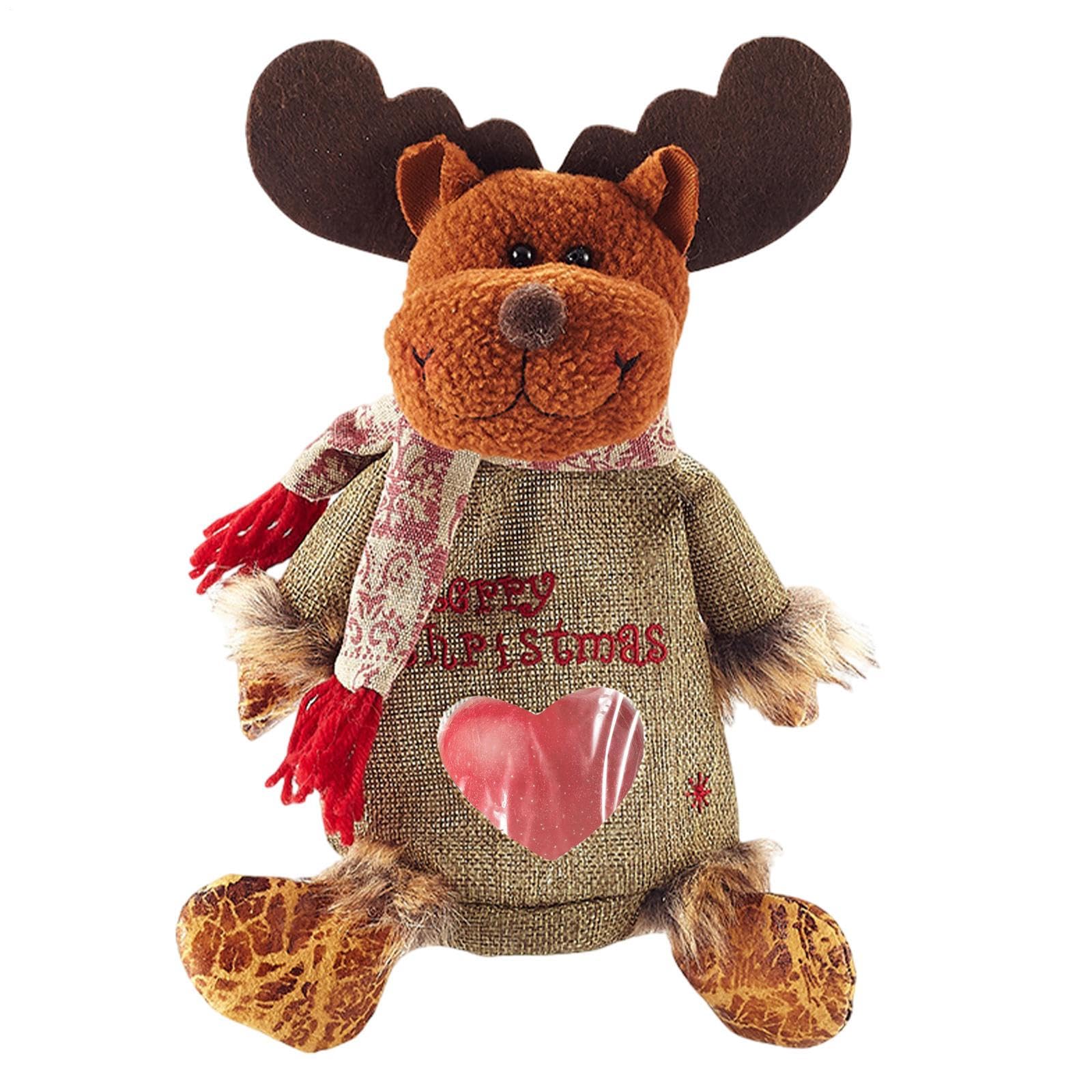 Candy Bag for Christmas Reusable Fabric 3D Doll Wrapping