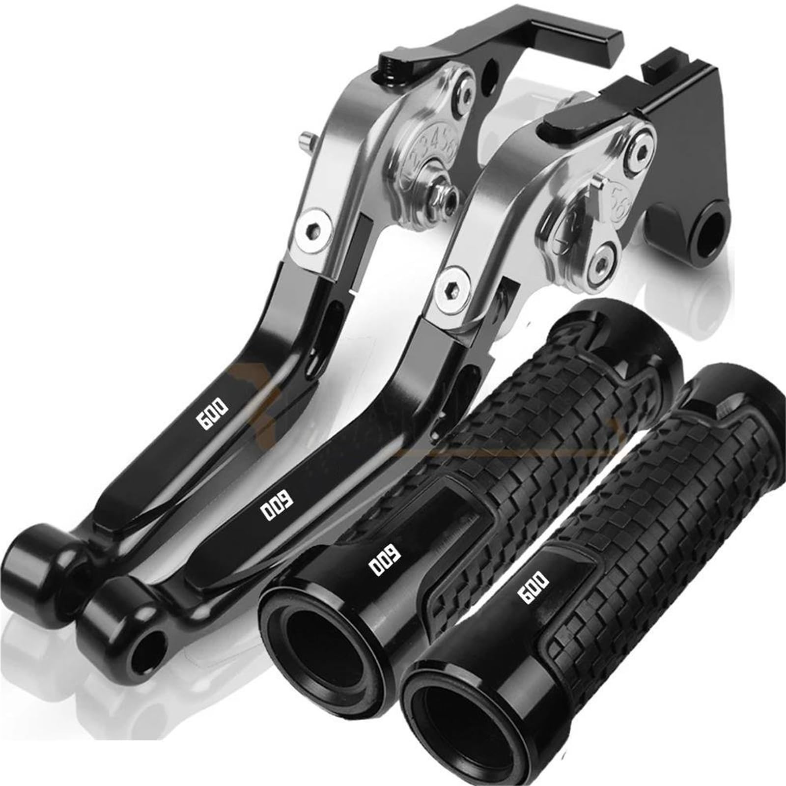 Tgvselpj Black1 Motorcycle Part Motorcycle Extendable Adjustable Clutch Brake Levers Controller Lever Handle For H-Onda Cbr600f 2011-2013(Black1)