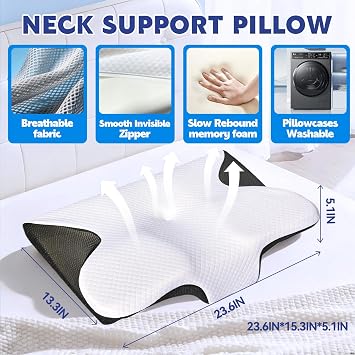 Neck & Cervical Pillows (Black)