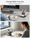 3 en 1 Station de recharge magnétique pour iPhone - 15W Chargeur sans fil rapide avec 30W Adaptateur, chargeur de téléphone sans fil iPhone 17 16 15 14 13 12, pour Apple Watch & AirPods Pro, bureau & Table de chevet
