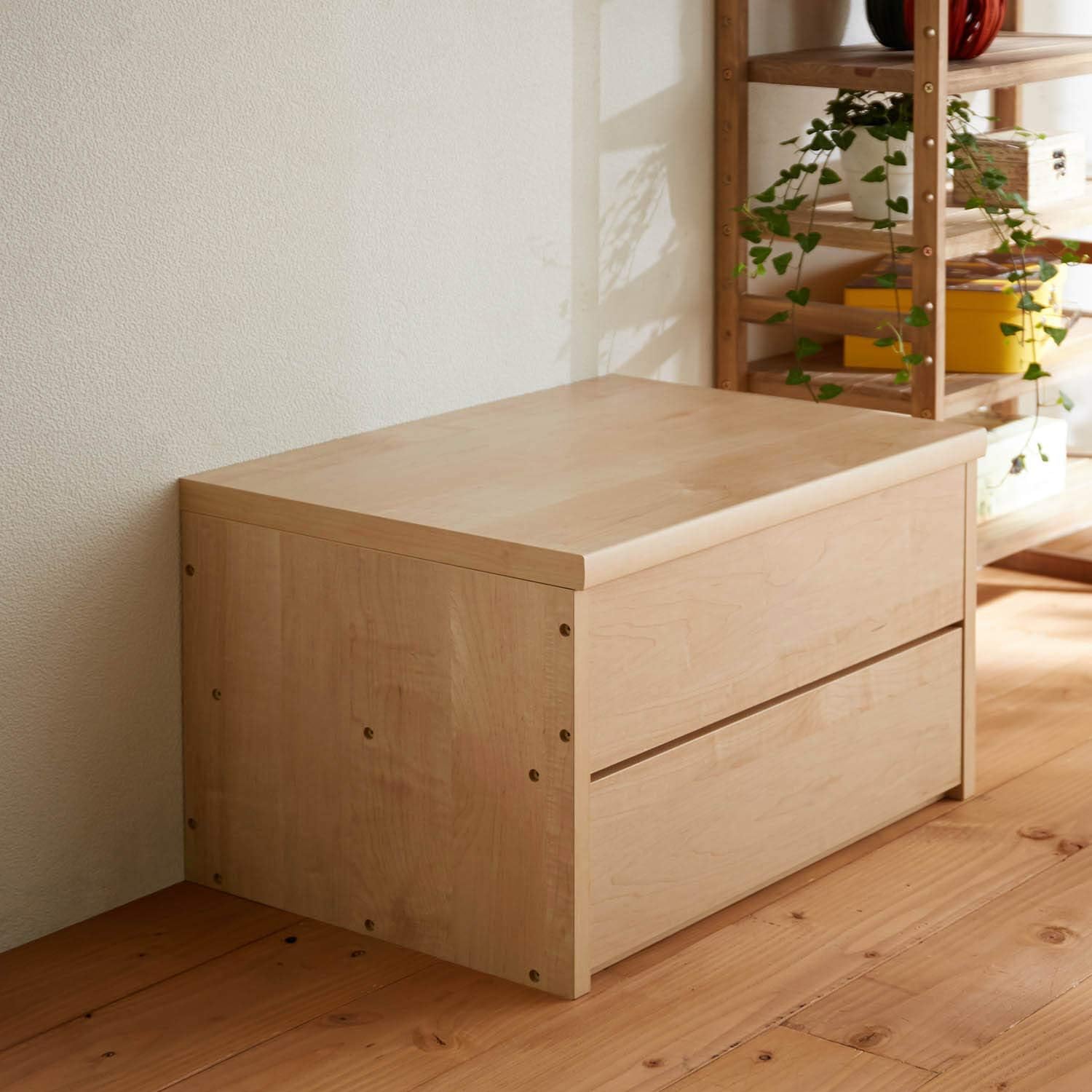 Amazon Co Jp ベルメゾン 収納ベンチ 収納ボックス 木製 収納 日本製 C 幅90 奥行46 ホーム キッチン