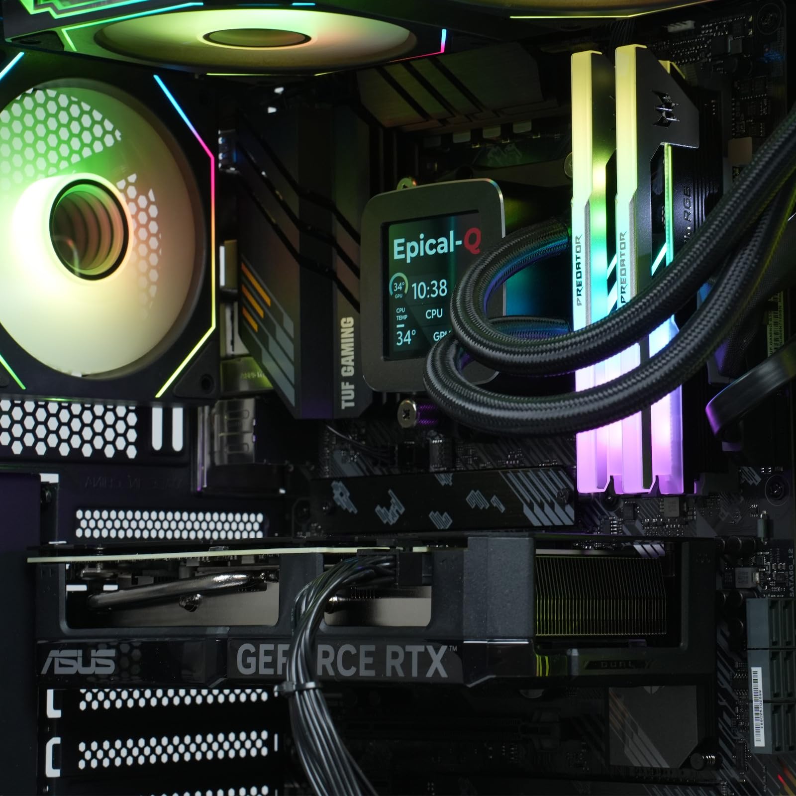 Epical-Q Ordenador sobremesa Gaming Klaten Plus AMD Ryzen 7 9800X3D, 32GB, 2TB SSD NVME, RTX 5070+ Windows 11 Pro