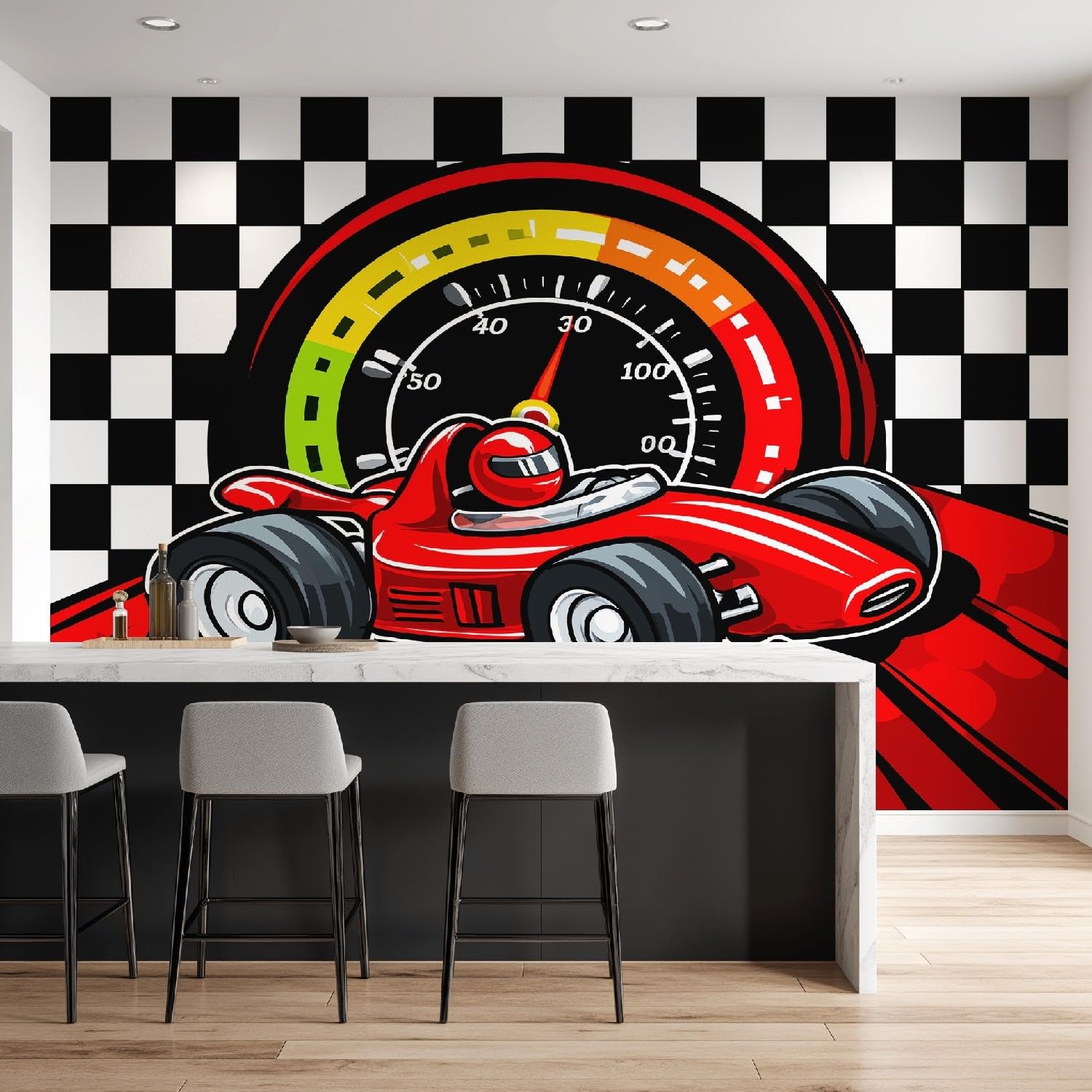 Fototapeta z motywem komiksów, pojazdów, sportowa, tapeta 250 x 150 cm, włóknina, dekoracja ścienna, tapeta ścienna, dekoracja ścienna, tapeta, do nauki, pokoju, salonu, restauracji, samochodu