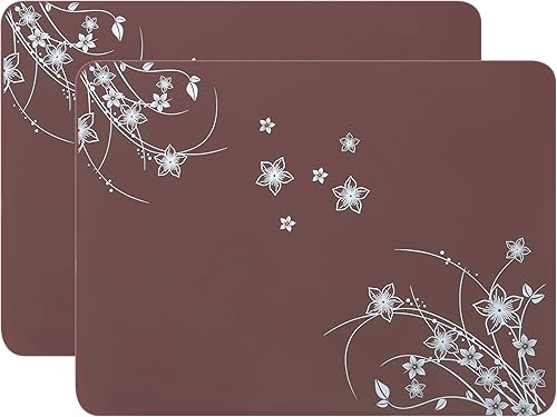 Manteles individuales de silicona multiusos, manteles individuales para niños, manteles de silicona suave, impermeables, antiadherentes y