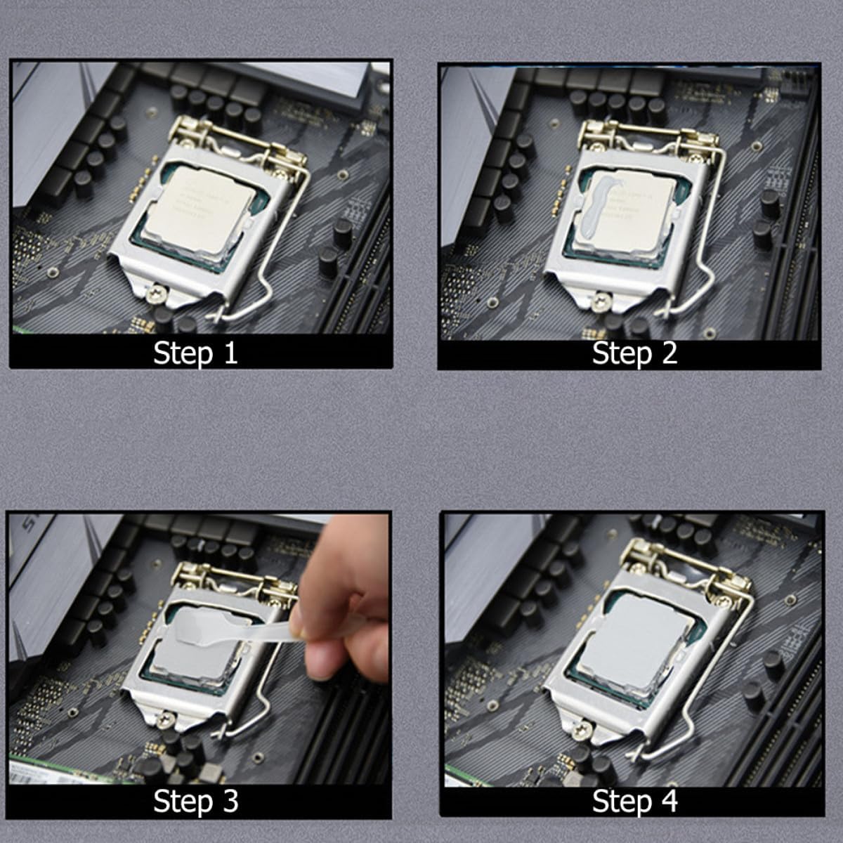 Thermal Paste Kit 8w High Conductivity CPU Gpu Thermal Grease 1 Tube, 2 Finger Sleeves, and 1 Spatula for Computer Cooling and Heat Sink Application