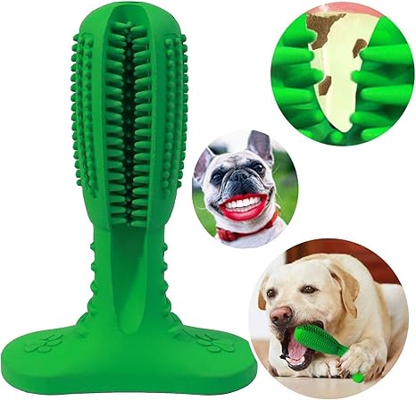 Amazon Co Jp 犬歯クリーニング歯ブラシスティック ブラッシング後背位歯クリーニングブラシ ブライトブラッシングスティック噛むおもちゃ 犬用ペットオーラルケアマッサージ無毒天然ゴム Green ペット用品