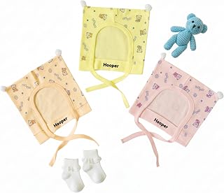 Hooper Soft Cotton Rabbit Print Baby Caps with Pom Pom Style for Boys & Girls | Adjustable Fit | Comfortable & Breathable... Price In India