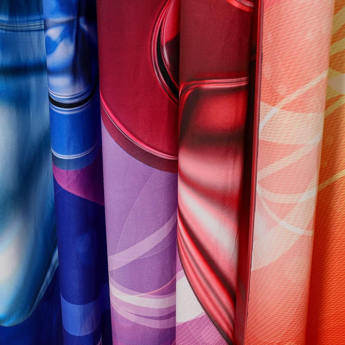 Tbrand Gaming Curtains Galaxy Nebula Blue Red Gradient Curtains for Bedroom Living Room Kids Boys Video Game Gamepad Windows Drapes Novelty Game Controller Room Decoration,W46*L54 - Image 5