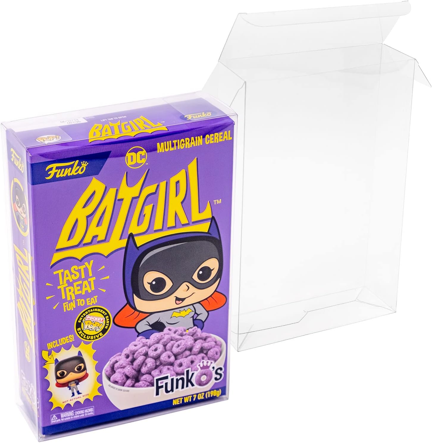 Pop Protector Case Compatible with Funko Pop Cereal Boxes, (5 Pack) Clear Plastic Box with Protective Film