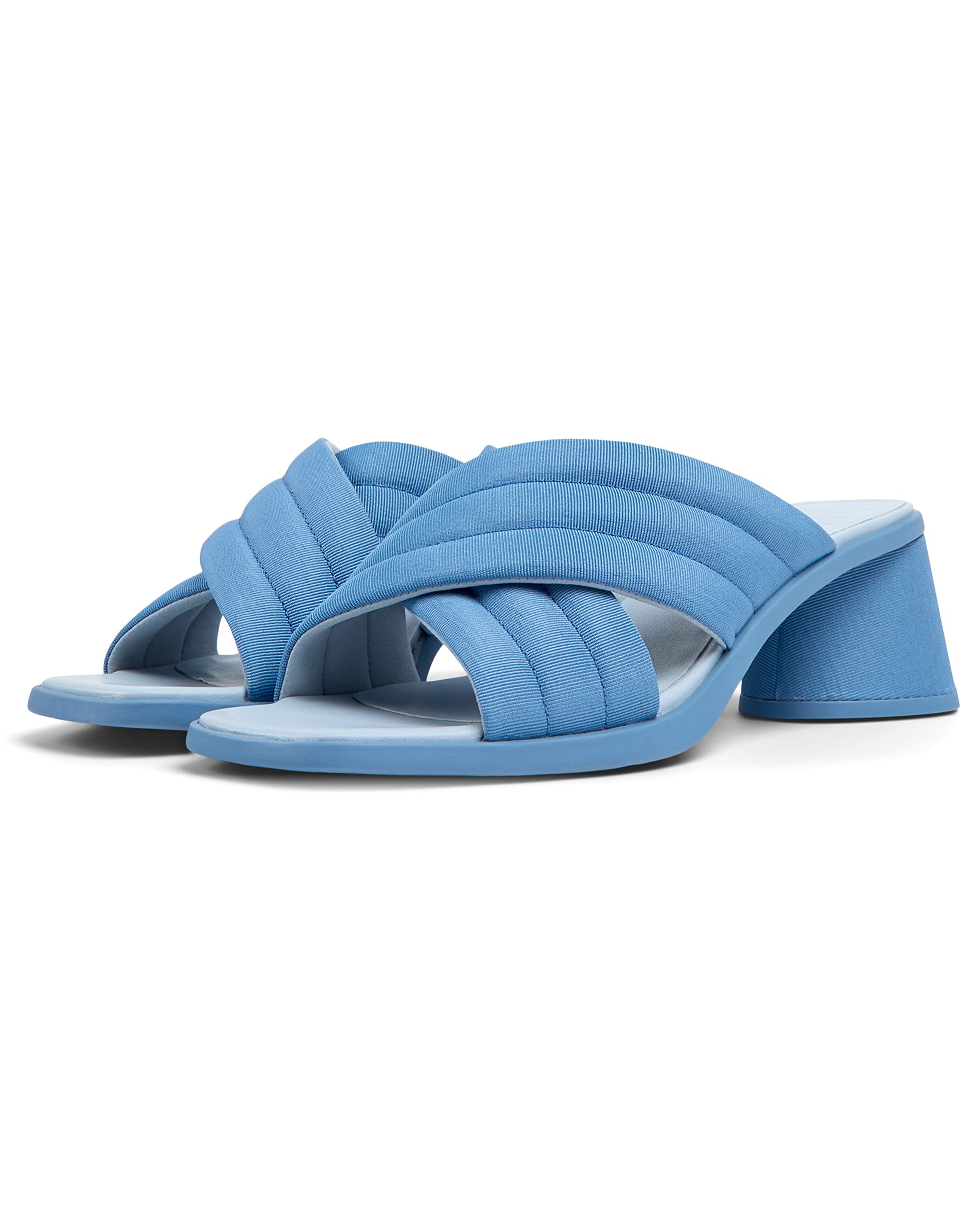 Camper Women's Kiara K201540 Heeled Sandal, Blue, 7 UK