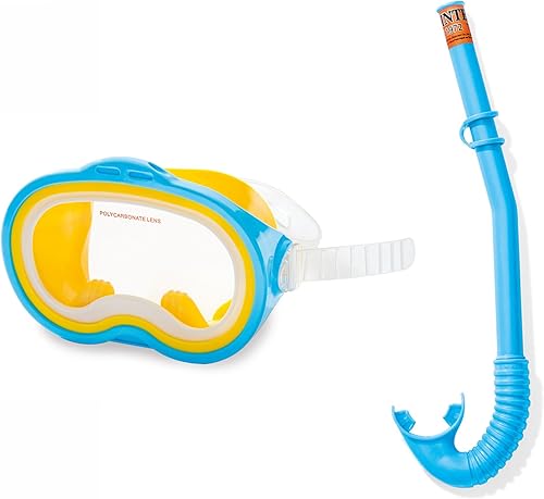 Intex RECREATION Marketing 55942 Adventurer Mask/Snorker Blue Swim Set
