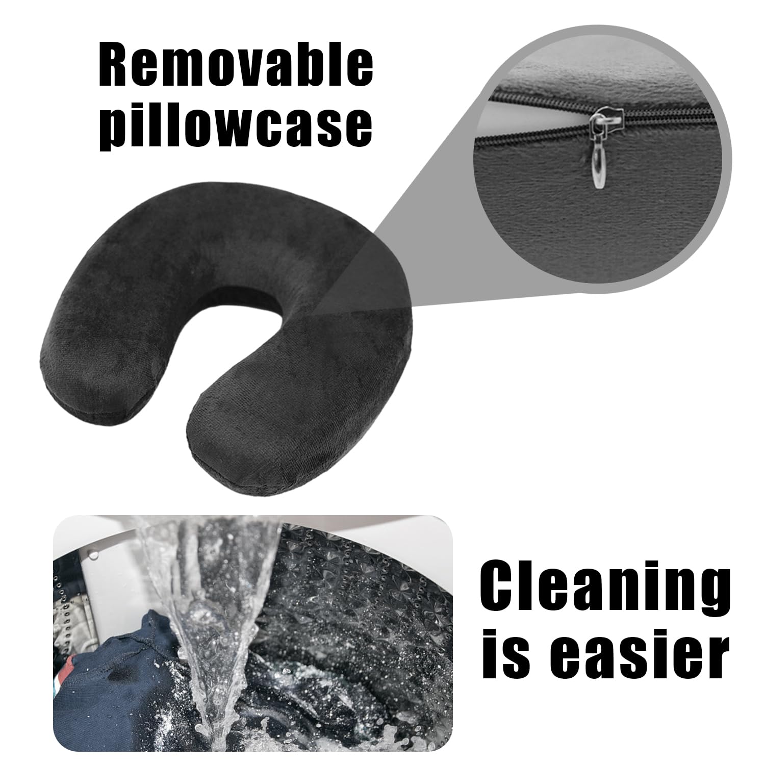 Cuscino Memory Foam Restify Con Maschera Occhi In Seta – Cervicale 24x16x7