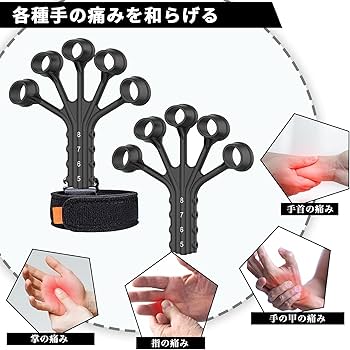 Amazon.co.jp: フィンガーパワー 2個セット 筋力トレーニング