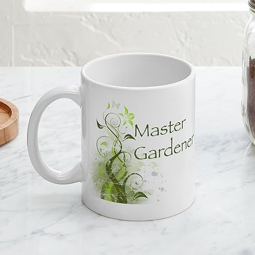 Miniatura 4 de CafePress Master Gardener - Taza moderna de cerámica para café, taza de té, 11 onzas