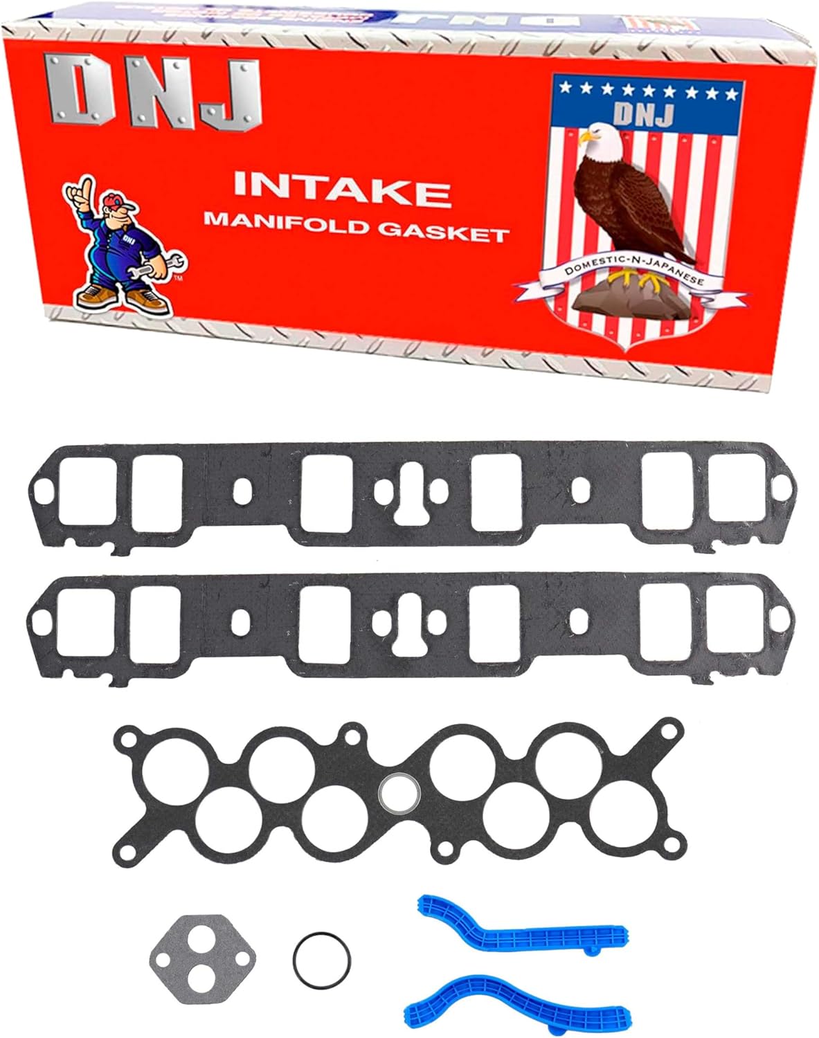 DNJ IG4114 Intake Manifold Gasket Set for 1993-2001 Ford Mercury Explorer Mountaineer Mustang 5.0L V8 16V OHV 302cid