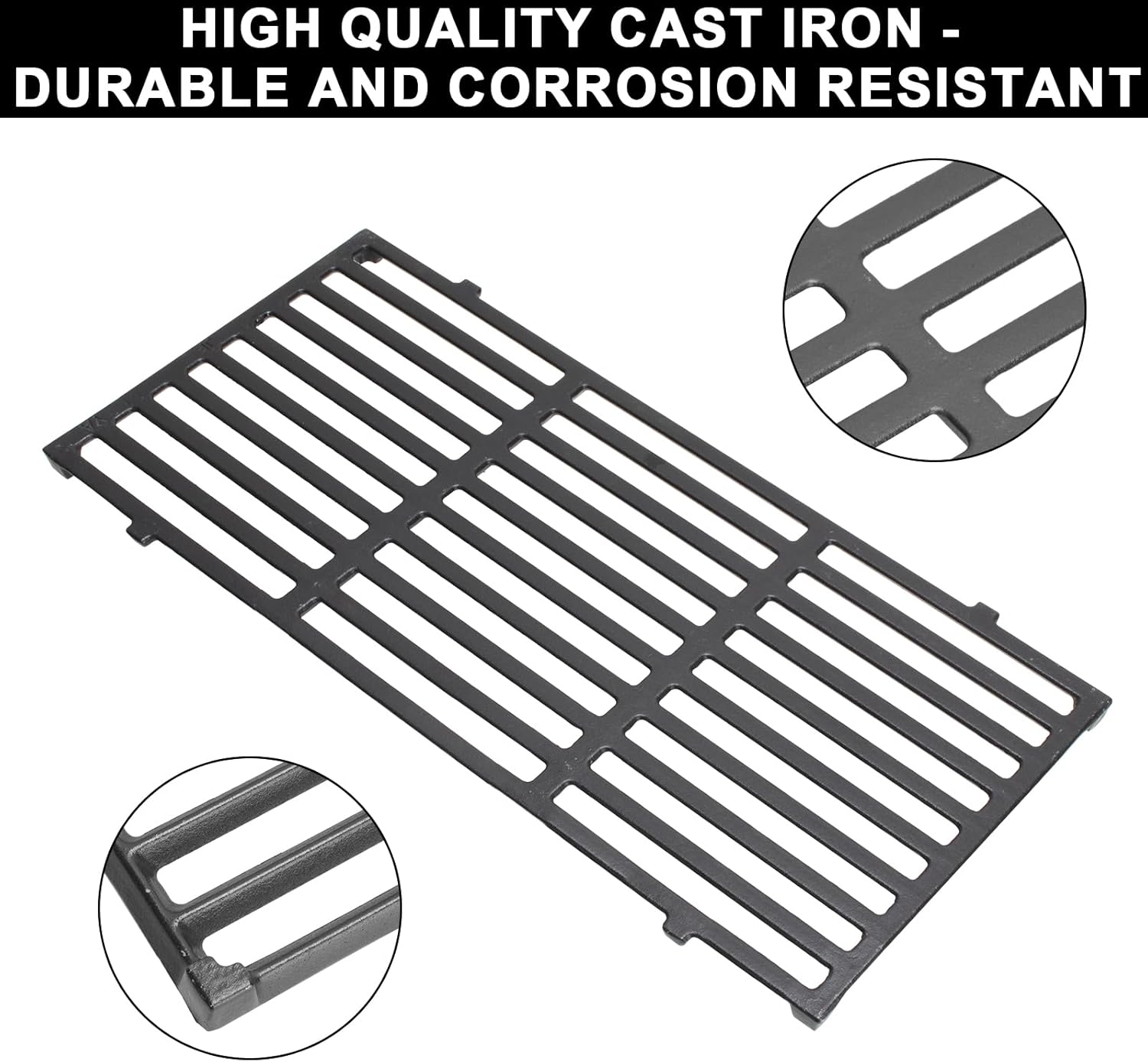 66801 66094 Cooking Grill Grates for Weber GS4 Genesis II 200 & II LX 240 SER Grill Replacement Parts Genesis II E-210, II LX E-240, II LX S-240, 60004001 60010001 60014001 65004001 65010001,Cast Iron