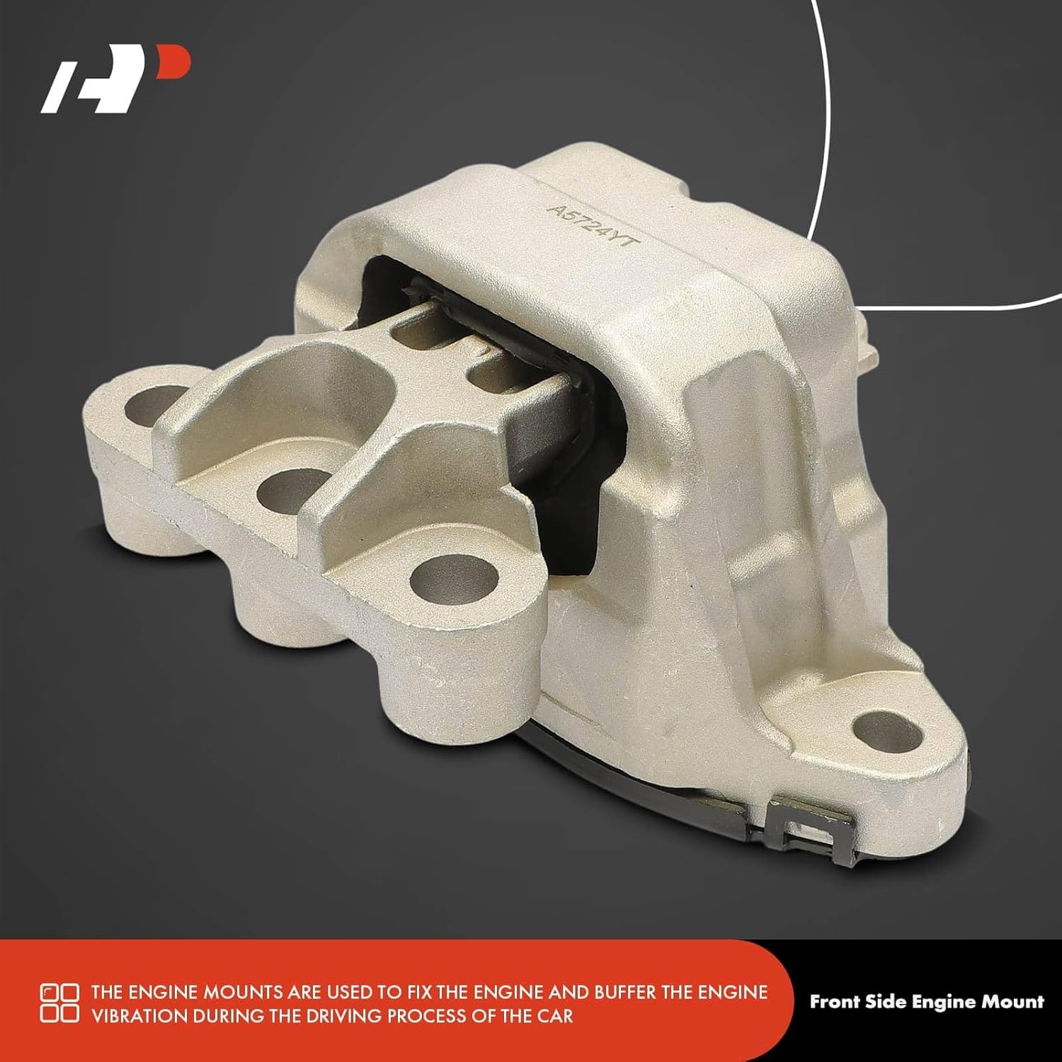 A-Premium Front Engine Motor Mount Compatible with Buick Encore & Chevrolet Trax, 2013-2022, 1.4L 1.8L