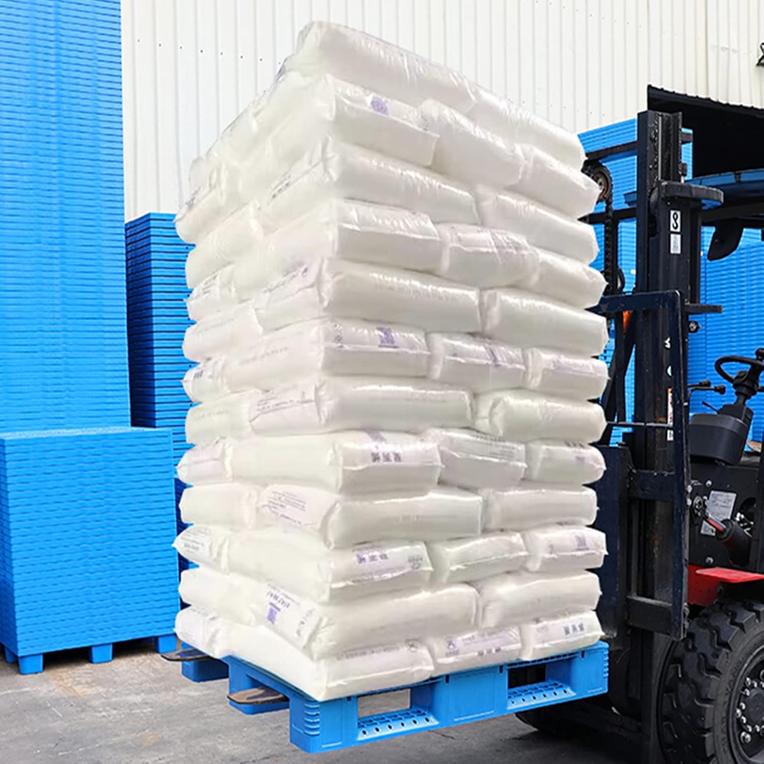 Cargo Pallet,Lightweight Plastic Tray Cargo Pallet Strengthen The Overall Pressure Resistance Keep Your Boxes Organized and Balanced (Color : Blue, Size : 110x130cm) (Blue 80x100cm