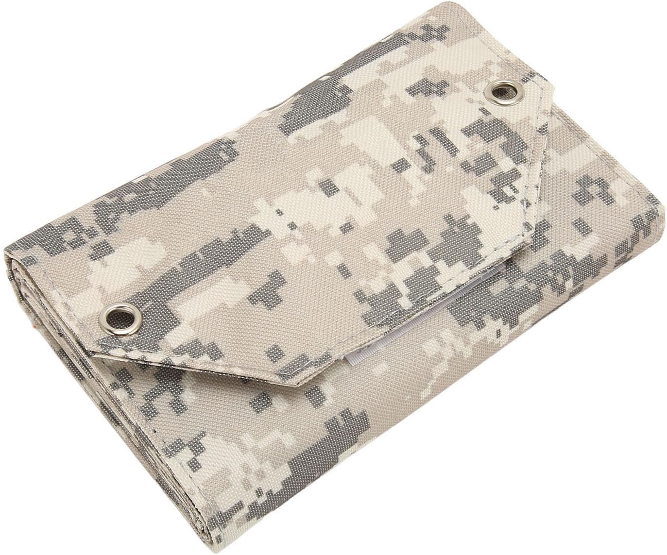 28W Portable Solar Panel Charger, Waterproof, with USB Port, Foldable, 5V 4A, for Smart Phones, Tablets (Camouflage)