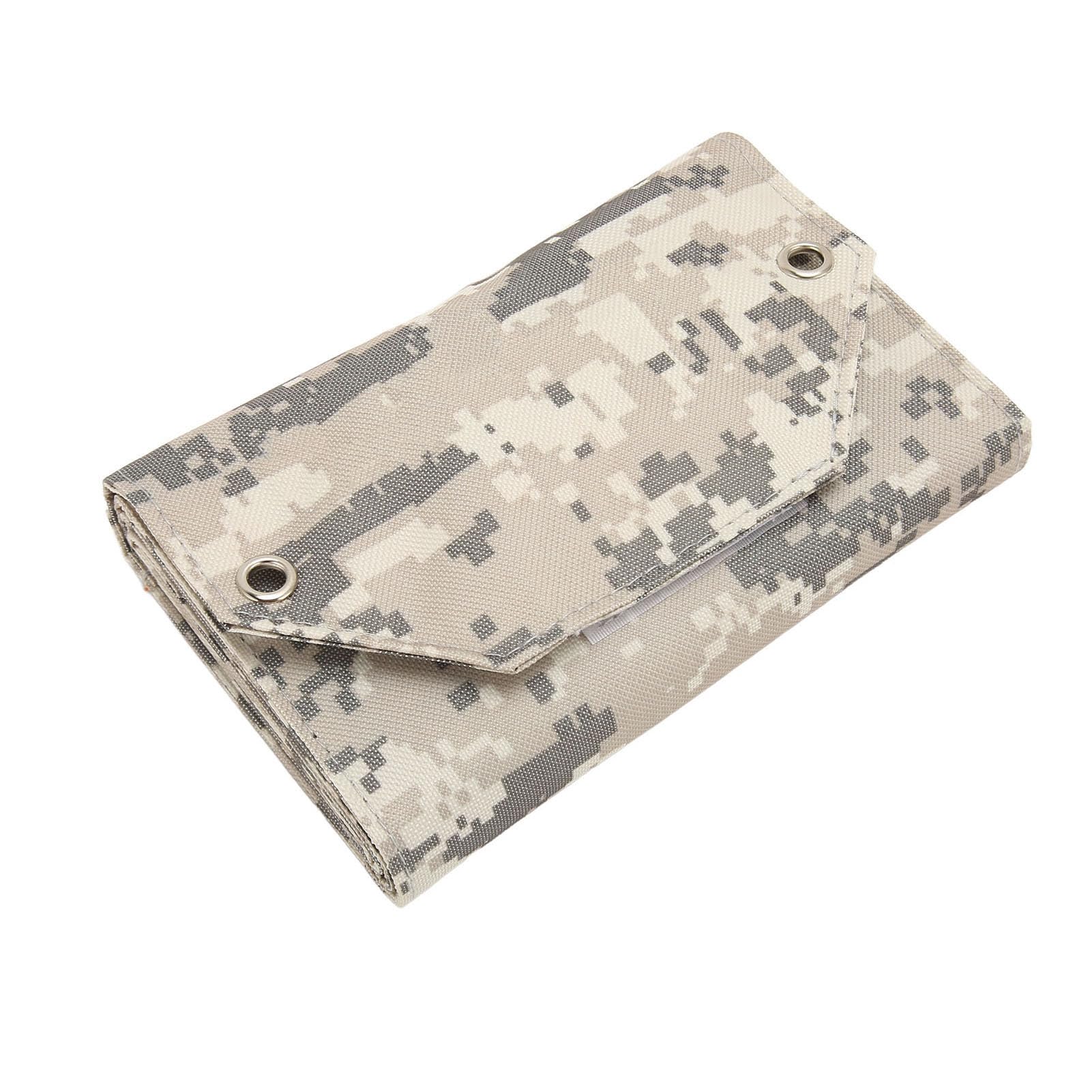 EMUKOEP Caricatore a Pannello Solare Portatile da 28 W con Porta USB per Smartphone, Tablet Caricatore Solare Durevole per Emergenze All'aperto (Camuffare)
