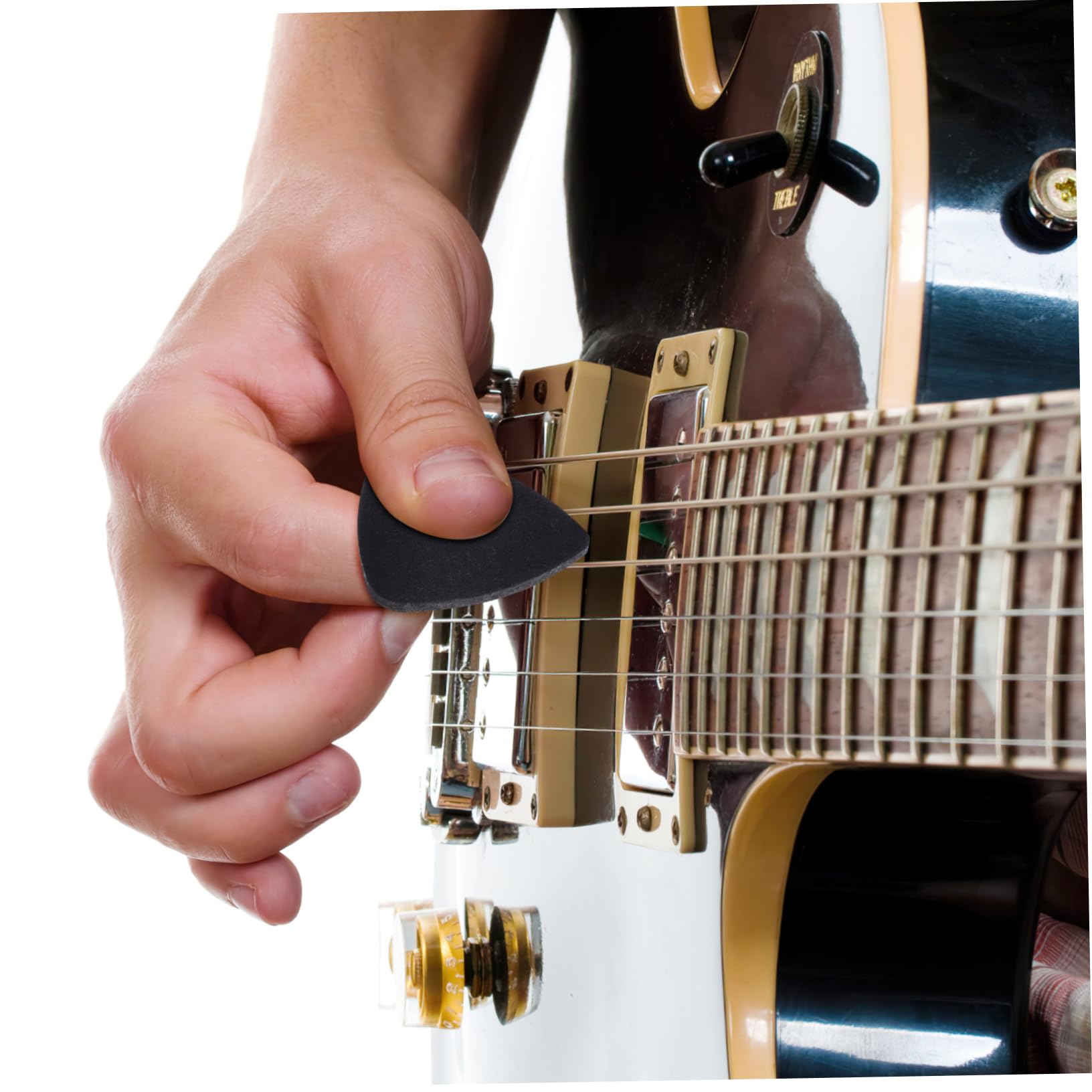 TOYANDONA 60piezas Púas De Guitarra De Fieltro Coloridas Plectros Para Guitarra Eléctrica y Ukelele Accesorios De Versátiles Para Manualidades