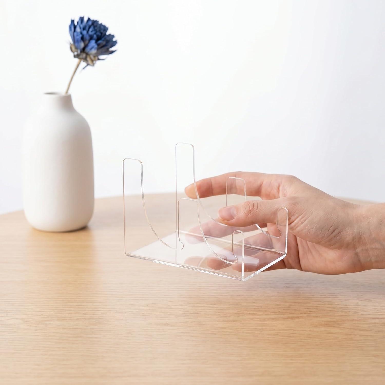 Acrylic Plate Display Holder 2 Tier Stand for Dinnerware